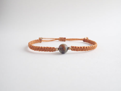 sagittarius bracelet, african turquoise bracelet, african turquoise bead, macrame bracelet, adjustable bracelet, star sign bracelet, zodiac bracelet