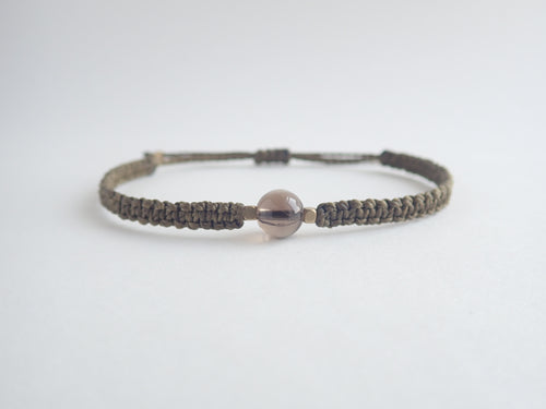 virgo bracelet, smoky quartz bracelet, smoky quartz bead, macrame bracelet, adjustable bracelet, star sign bracelet, zodiac bracelet